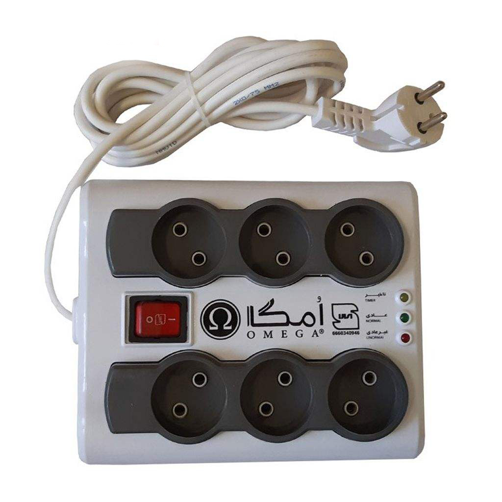 محافظ ولتاژ امگا مدل P6000 طول 3 متر