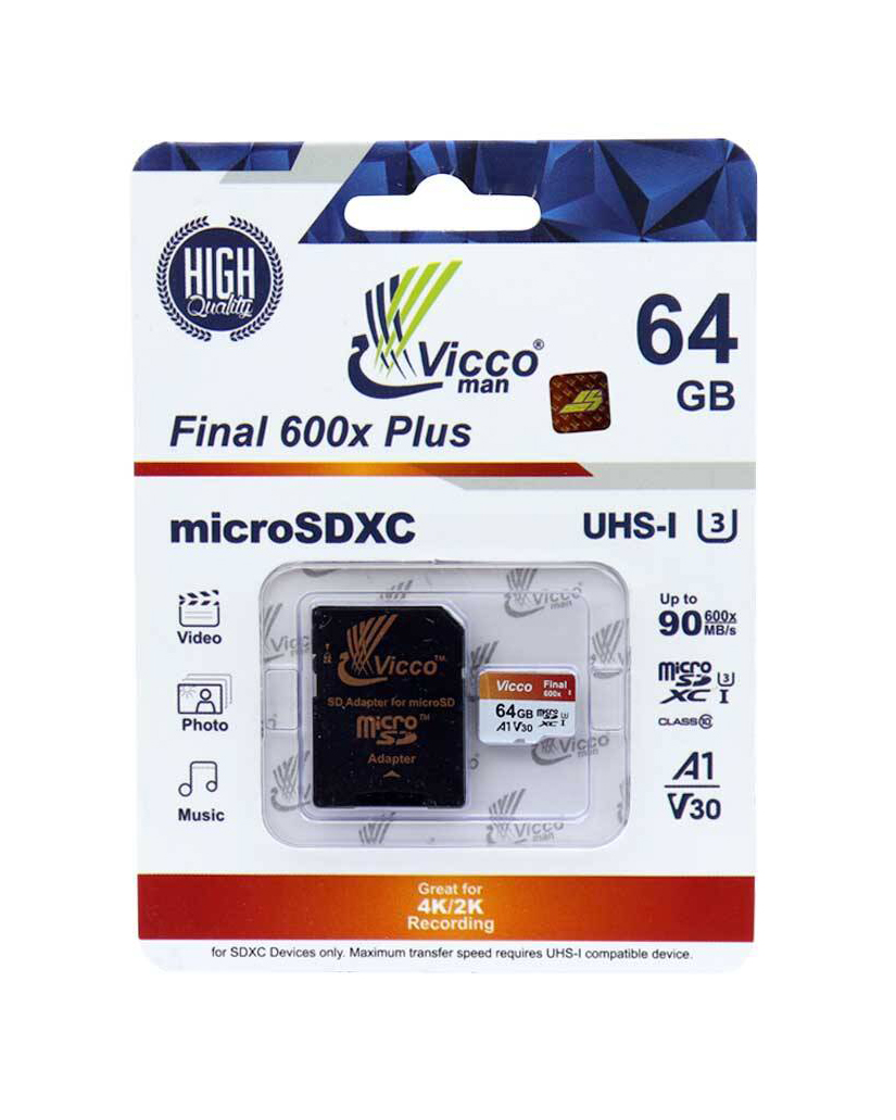 کارت حافظه microSDXC ویکومن مدل 600x plus ظرفیت 64 گیگابایت - Image 2