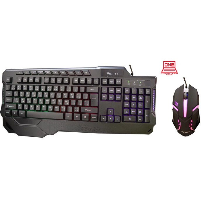 کیبورد و ماوس باسیم مخصوص بازی وریتی مدل V-KB6121GCW - Image 2