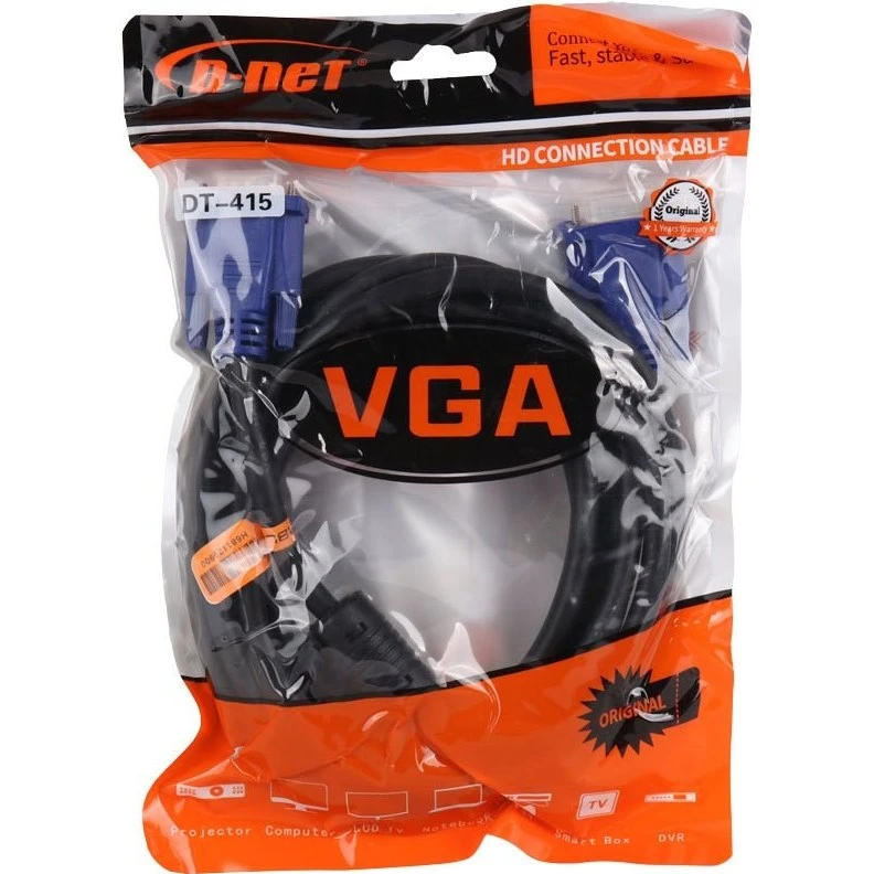 کابل VGA دی نت مدل DT-415 طول 1.5 متر - Image 2