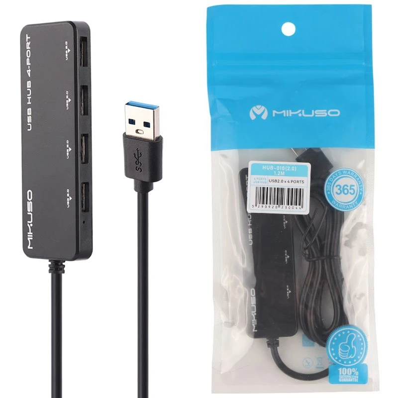 هاب 4 پورت USB 2.0 میکاسو HUB-010 طول 1.2 متر