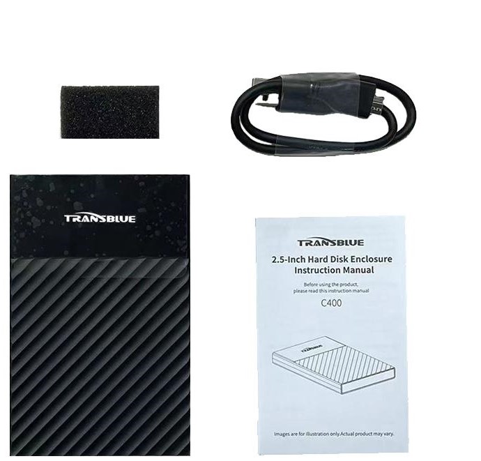 باکس هارد اکسترنال قابل حمل Transblue مدل C400 با رابط SATA 3.0